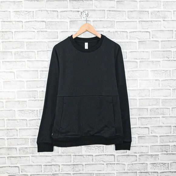 Olivers Apparel Men's French Terry Crew Sweatshirt in Black size Medium - Picture 1 of 7